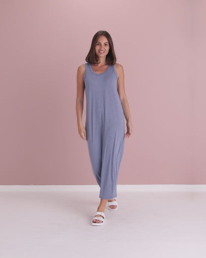 Travel Dress by Cordelia St - Blue Stripe