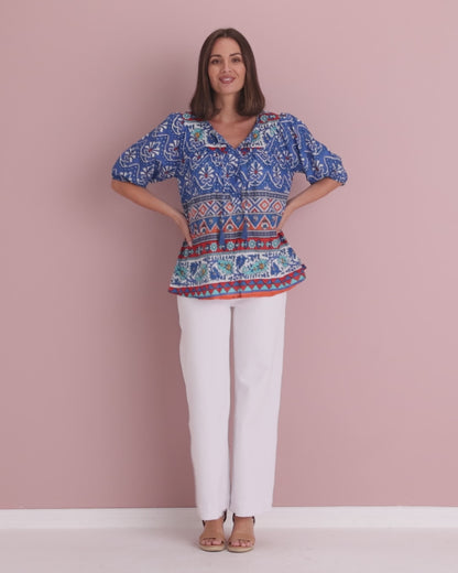 Cher Wide Leg Jeans - White