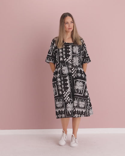 Yvonne Dress - Black Patch