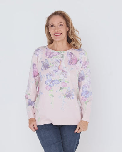 Julia Knit - Pink Butterfly