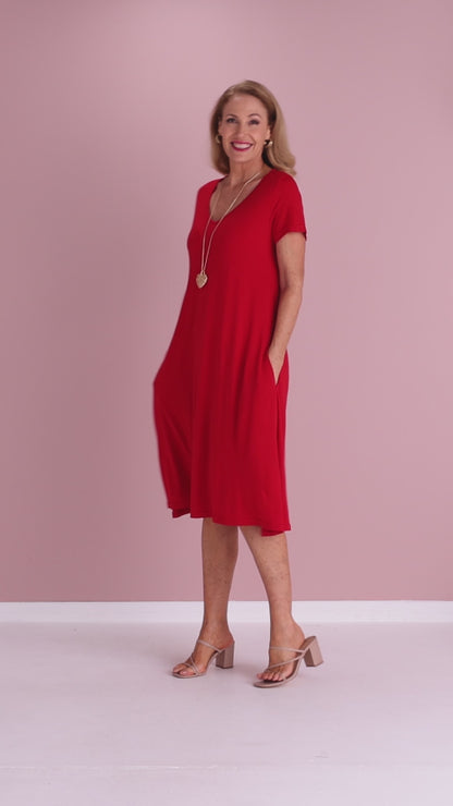 Christobel Dress - Red