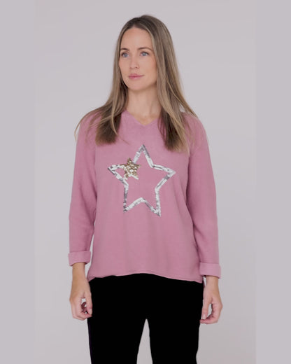 Southport Knit - Pink Star