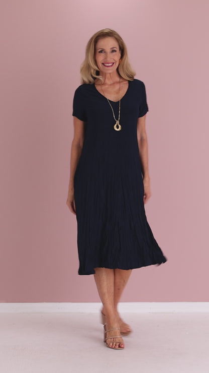 Stella Dress - Navy