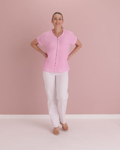 Gemma Top - Baby Pink