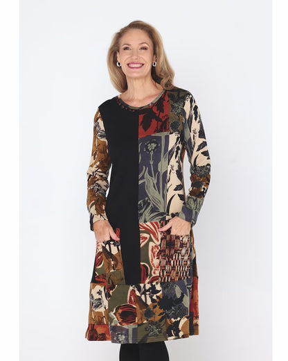 Dagomba Dress - Earthy Tones