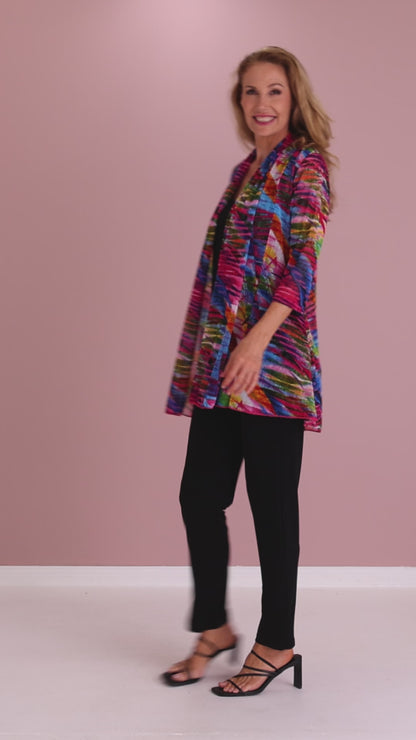 Lexie Easy Fit Jacket - Rainbow Mirage