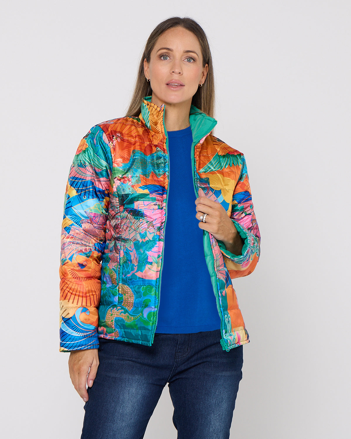 Avery Cotton Knit Tee - Cobalt