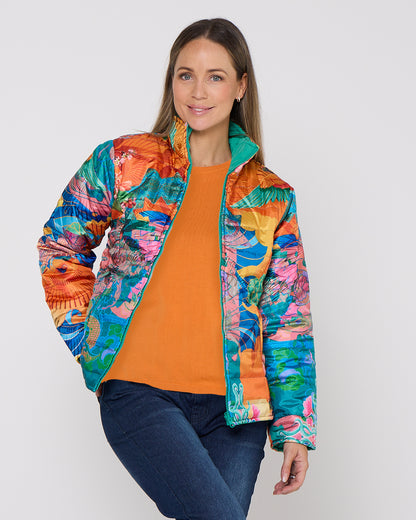 Avery Cotton Knit Tee - Orange