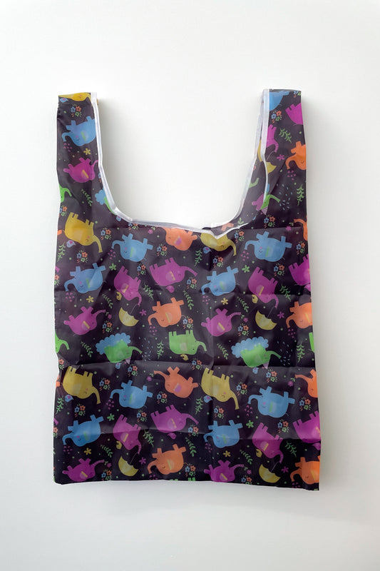 Small Reusable Shopping Bag - Elephant