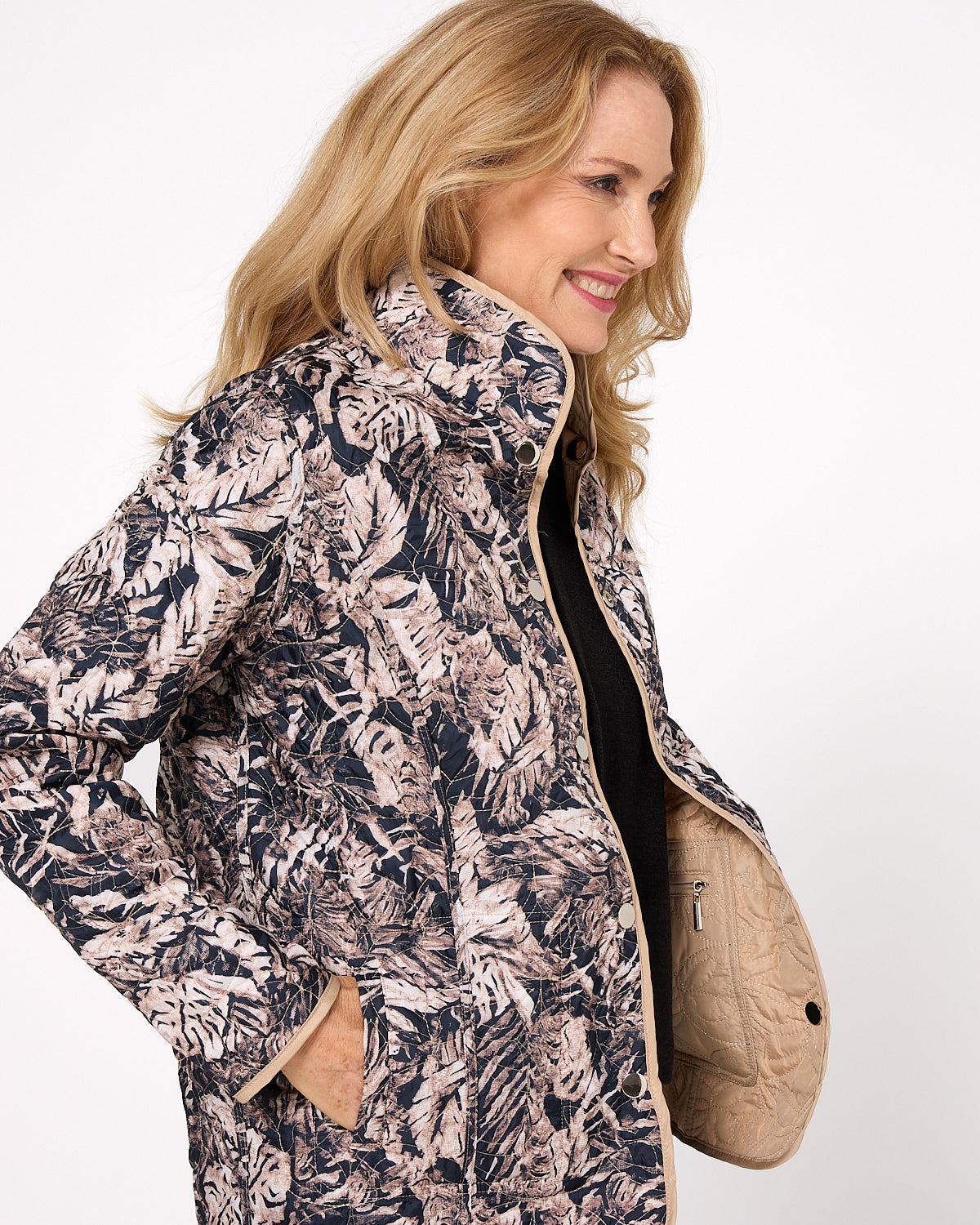 Calrossie Reversible Jacket - Navy/Taupe