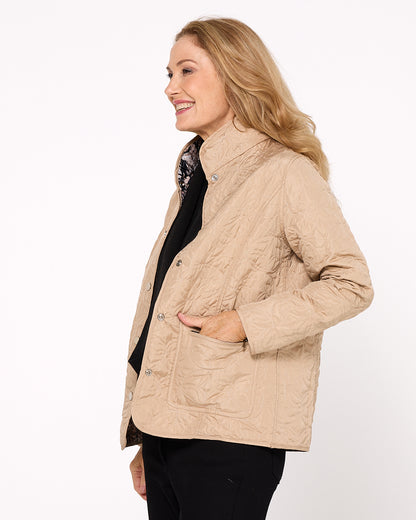 Calrossie Reversible Jacket - Navy/Taupe