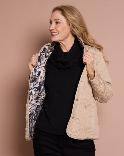 Calrossie Reversible Jacket - Navy/Taupe