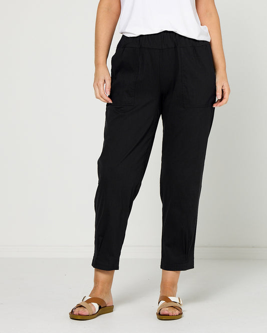 Breeze Lite Tuck Pants - Black