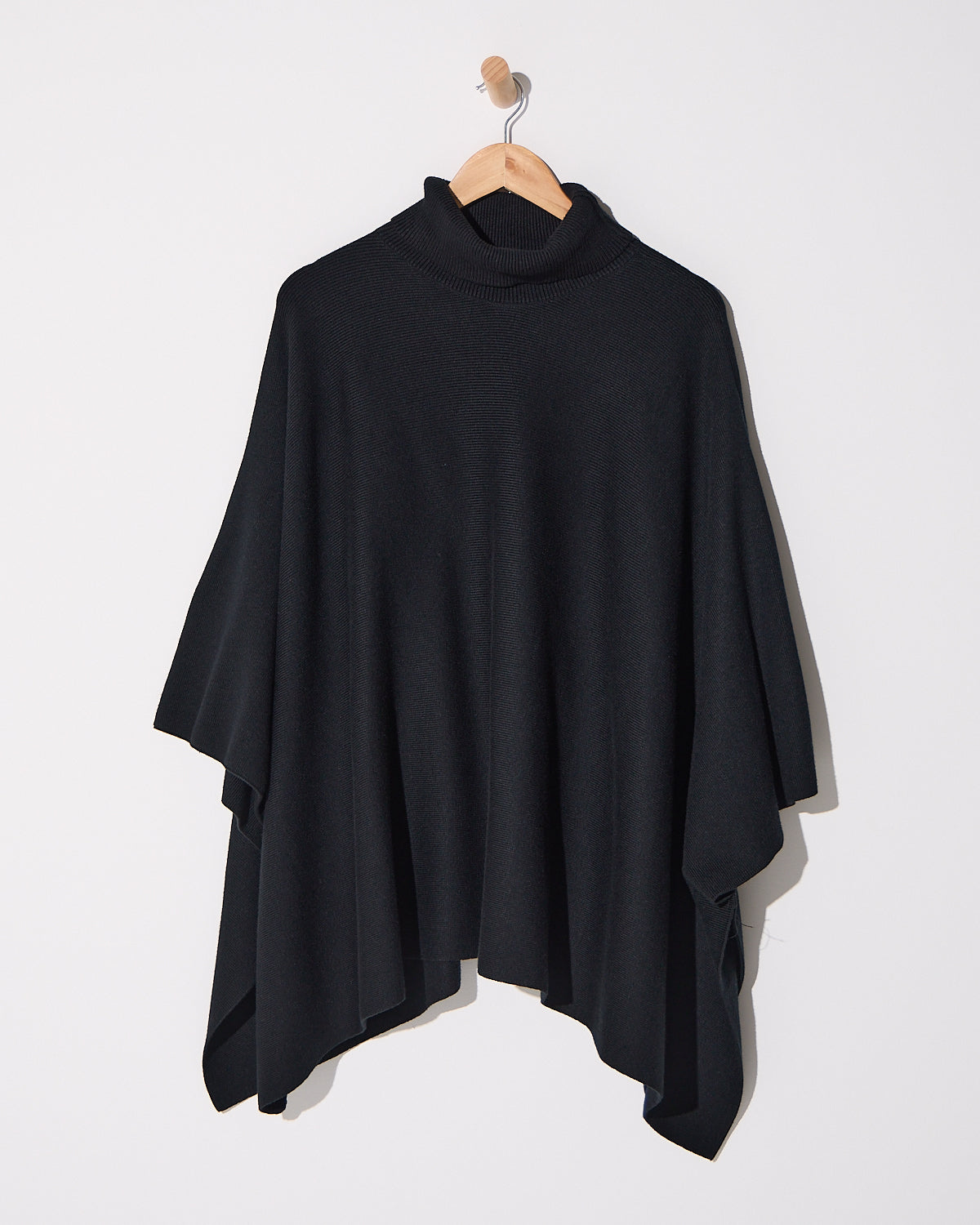 Samira Knit Poncho - Black