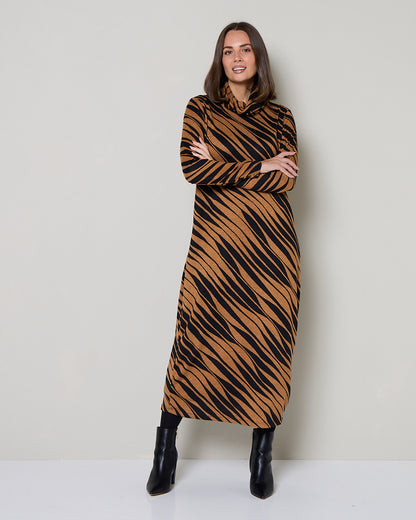 Somerset Dress - Toffee/Black