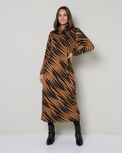 Somerset Dress - Toffee/Black