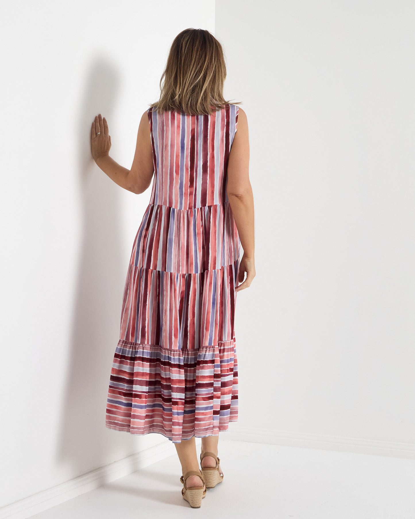 Harbour Dress - Muted Stripe