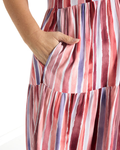 Harbour Dress - Muted Stripe