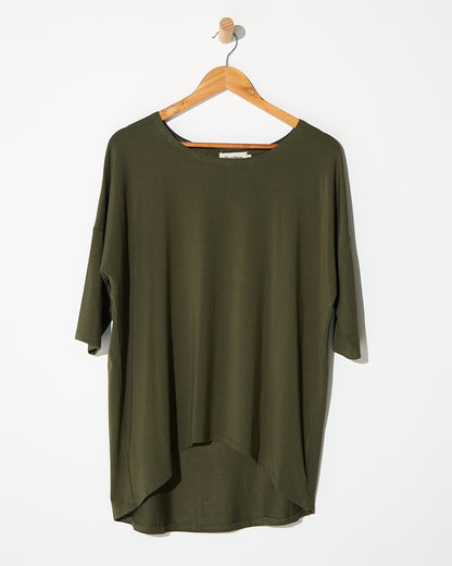 Irena Bamboo Top - Khaki