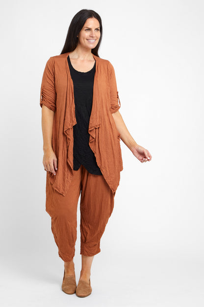 Teegan Crush Cardigan - Tan