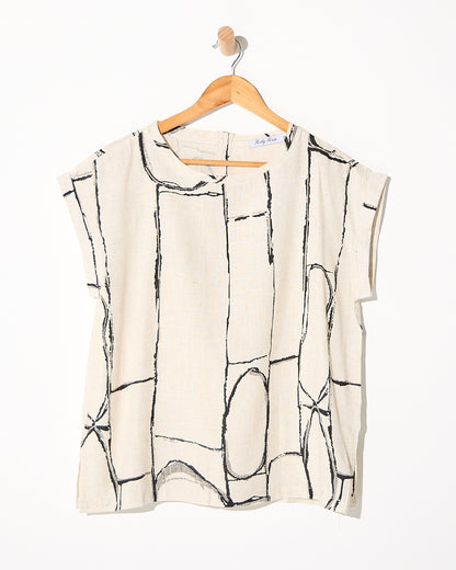 Amara Top - Flax Linework