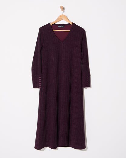 Lucia Dress - Plum Marle