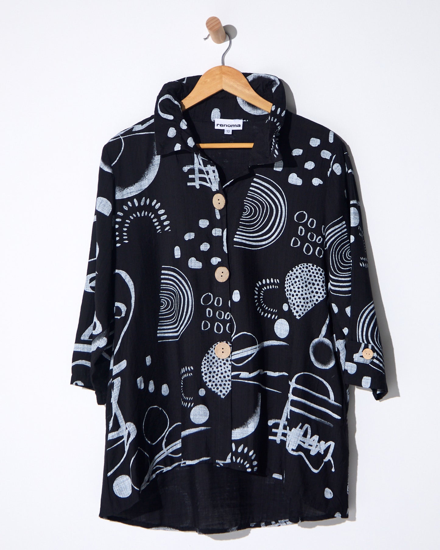 Maria Shirt - Black Sketch
