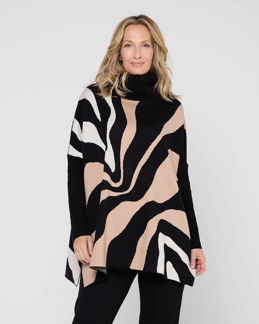 Sorrento Knit - Beige Zebra