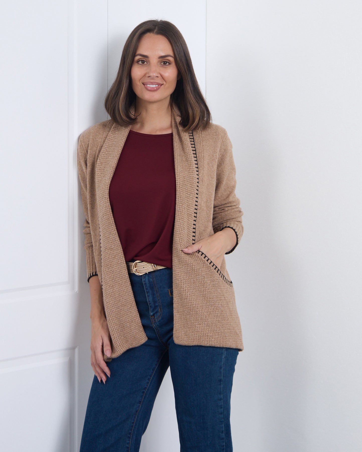 Ren Knit Cardi - Caramel