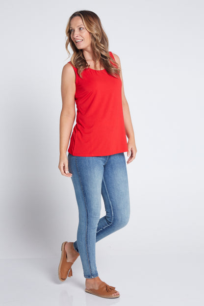 Bamboo Tank Top - Red