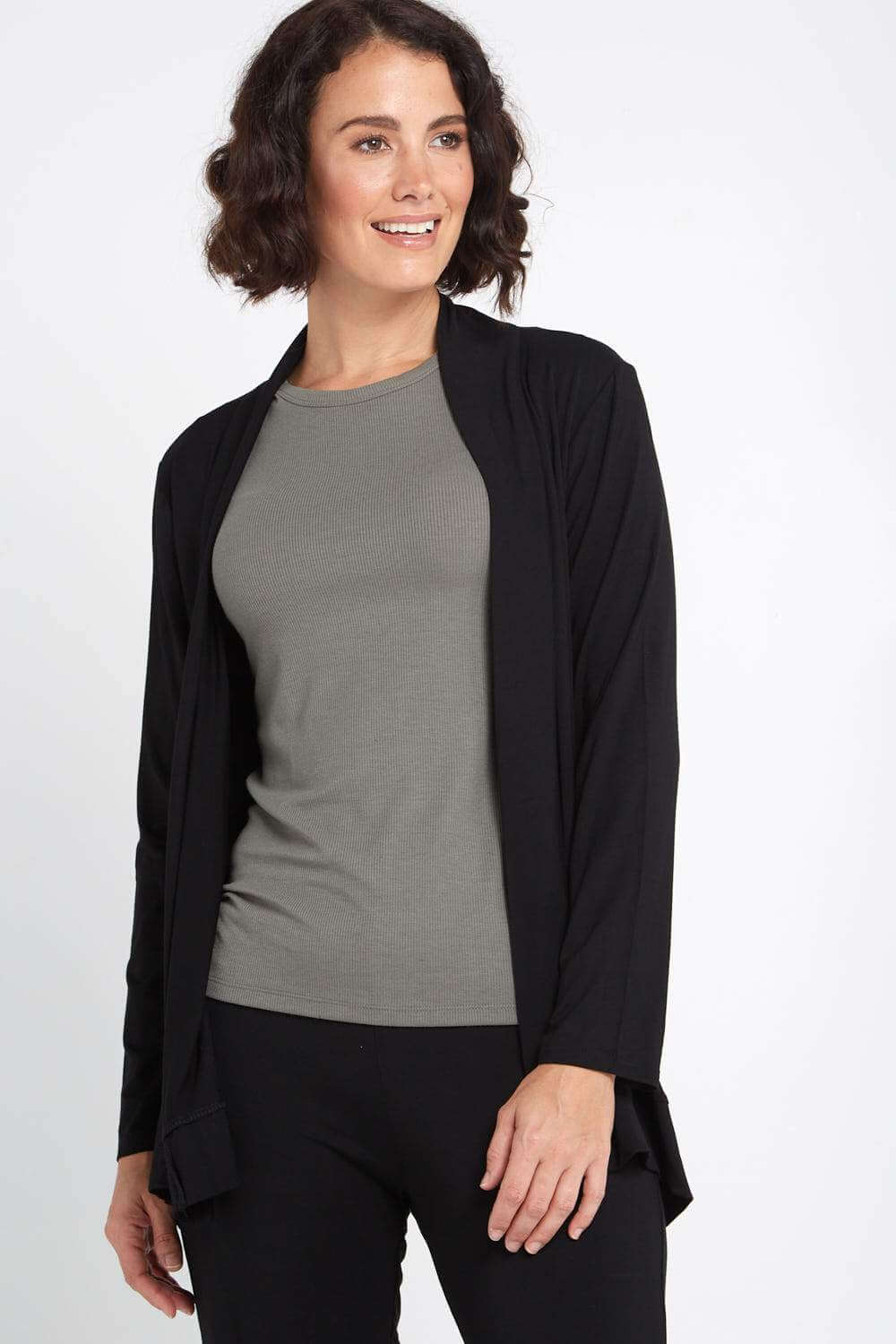 Louise Bamboo Cardi - Black