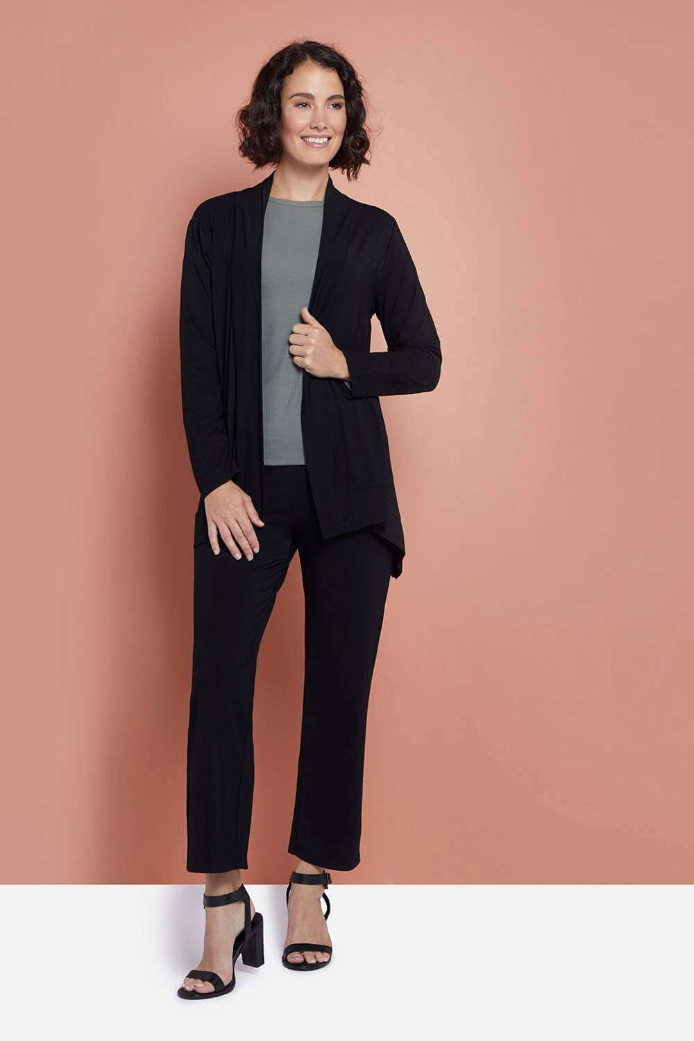 Louise Bamboo Cardi - Black