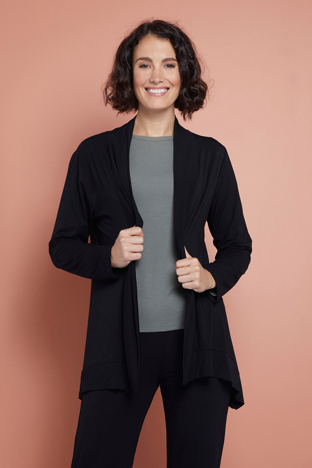 Louise Bamboo Cardi - Black