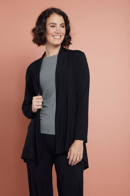 Louise Bamboo Cardi - Black