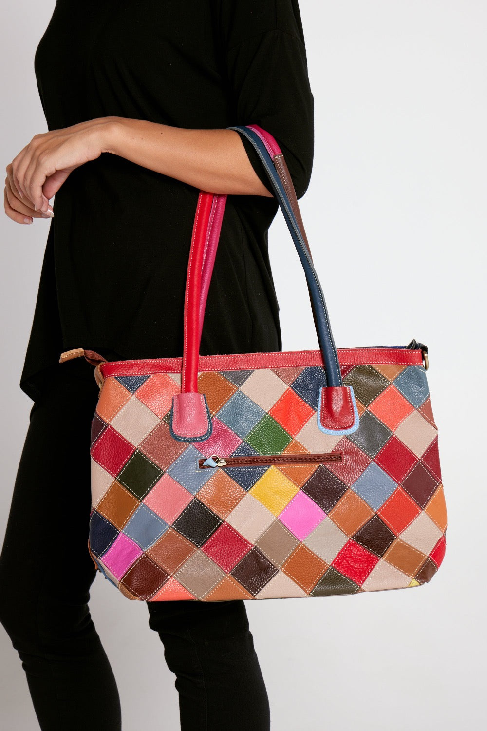 Bernard Leather Handbag - Prism