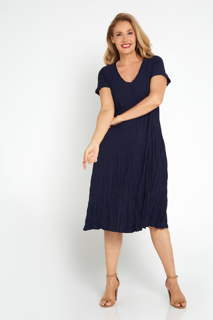 Stella Dress - Navy
