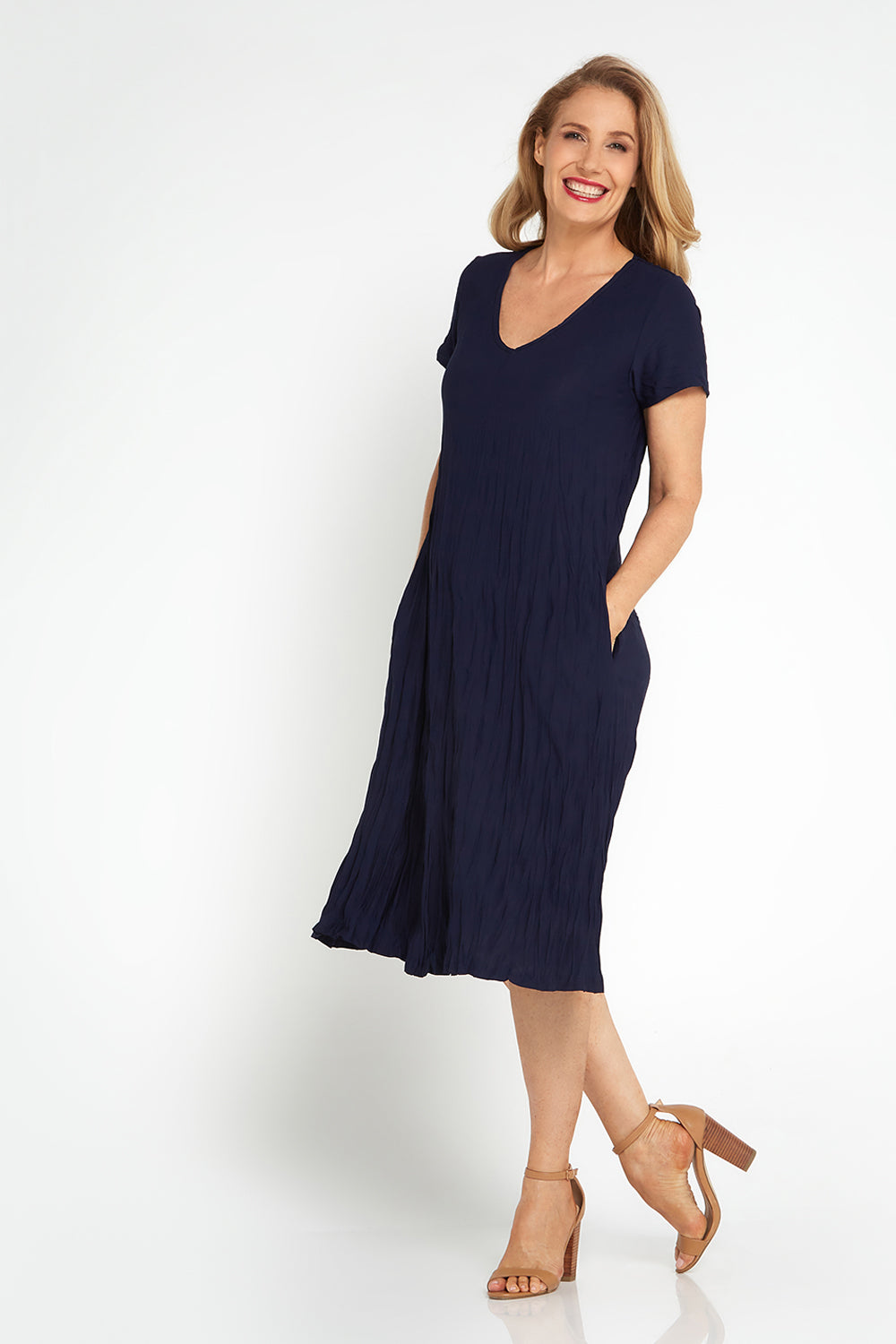 Stella Dress - Navy
