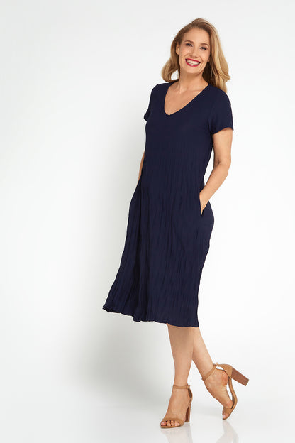 Stella Dress - Navy