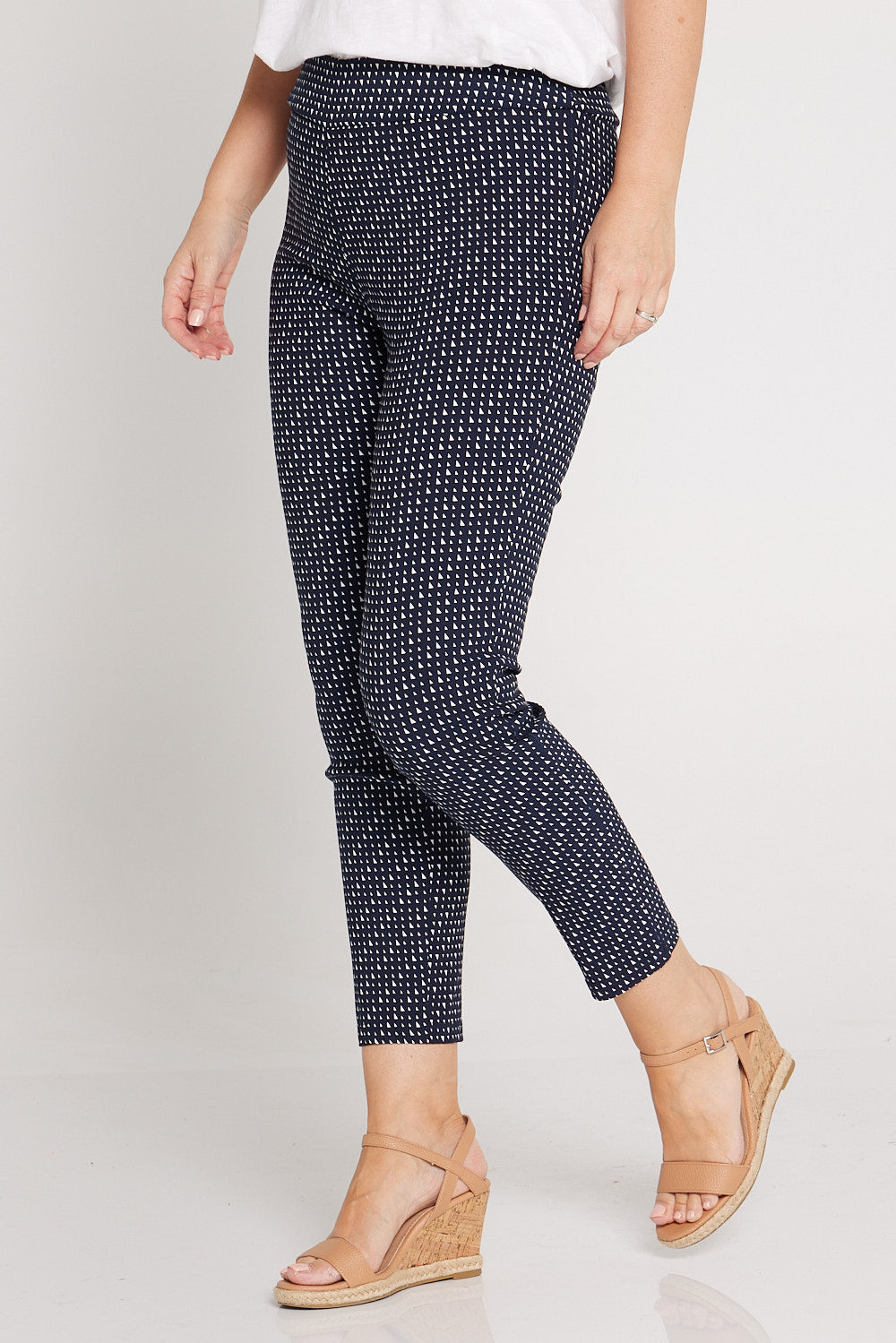 Calloway Pants - Navy Triangle | Australian Made Clothing – TULIO Fashion