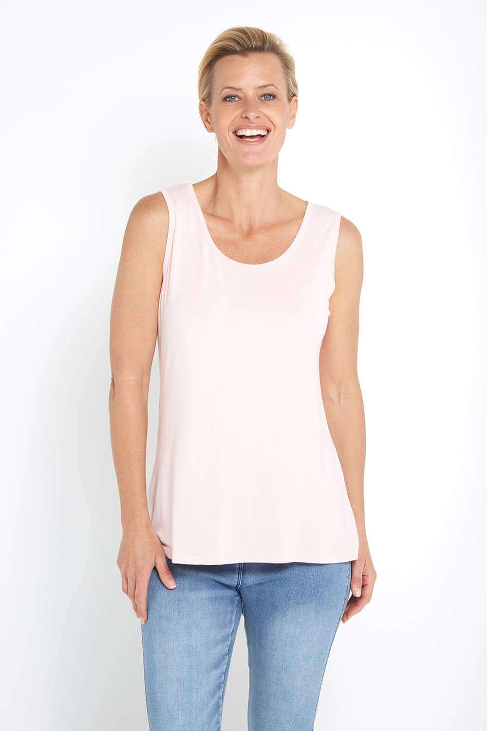Bamboo Tank Top - Pink Dusty