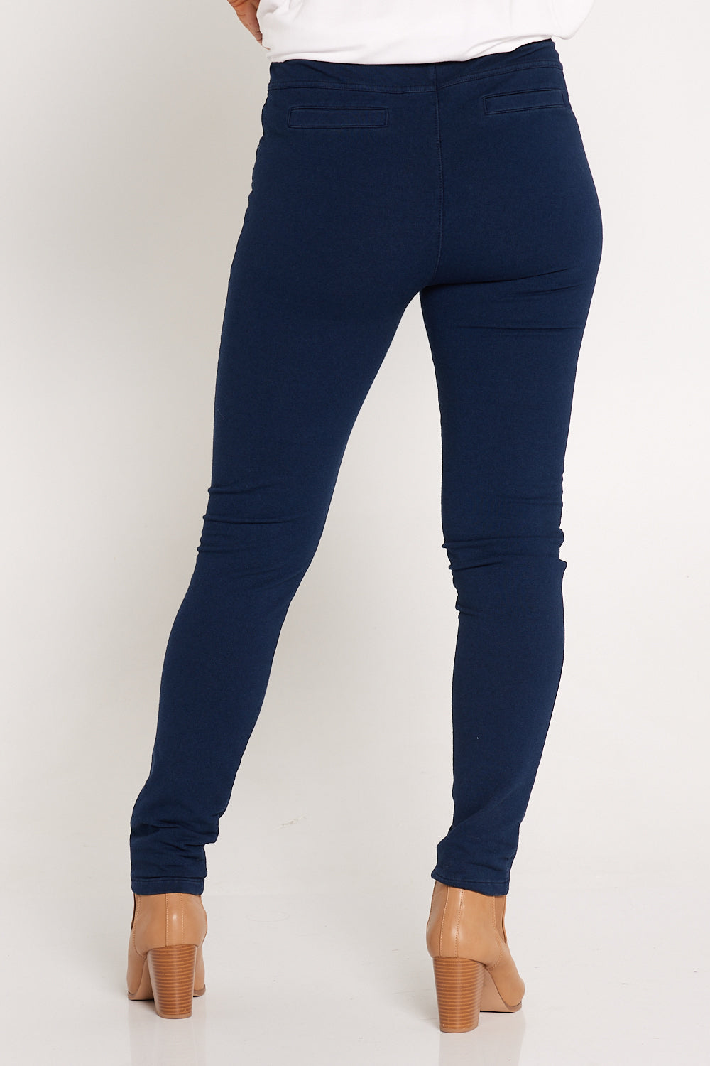 Dixon Pull On Jeggings Denim Mature Women s Casual Pants TULIO Fashion