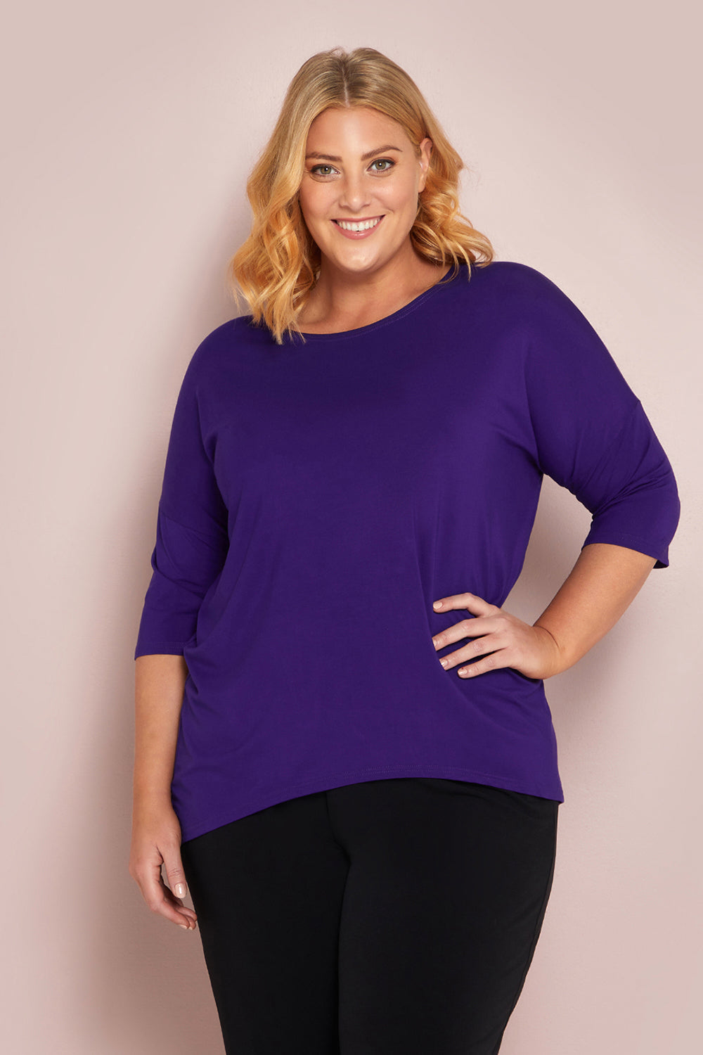 Alana Bamboo Top - Eggplant  Bamboo by Whispers – TULIO Fashion