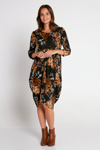 Jane Bounce Print Dress - Autumn Bloom