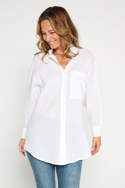 Joan Cotton Shirt - White