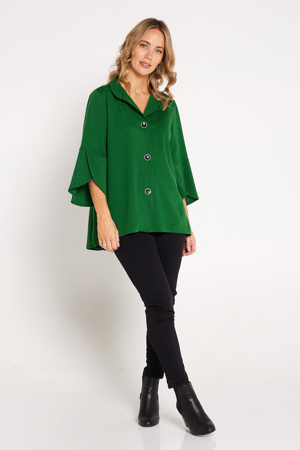 Green shop cape jacket