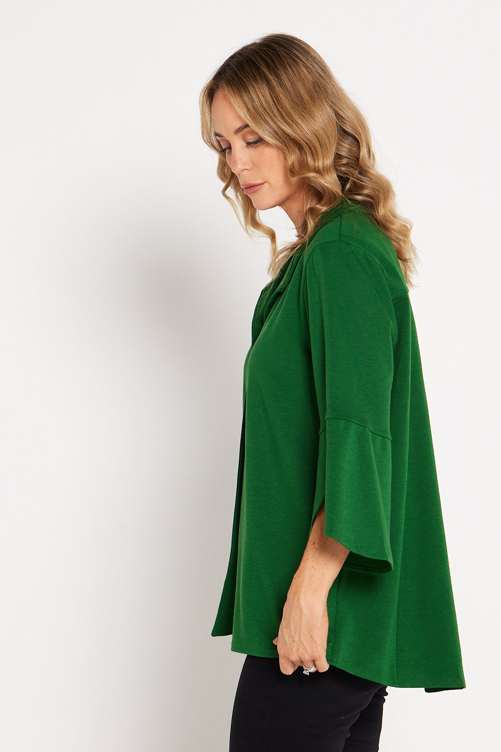 Jocelyn Tulip Sleeve Jacket - Green