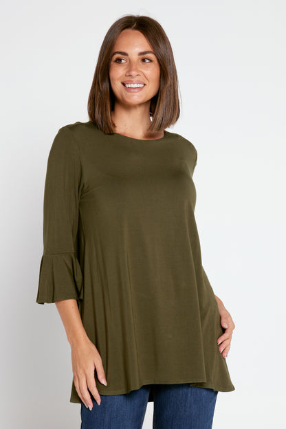 Lacey Bamboo Top - Olive