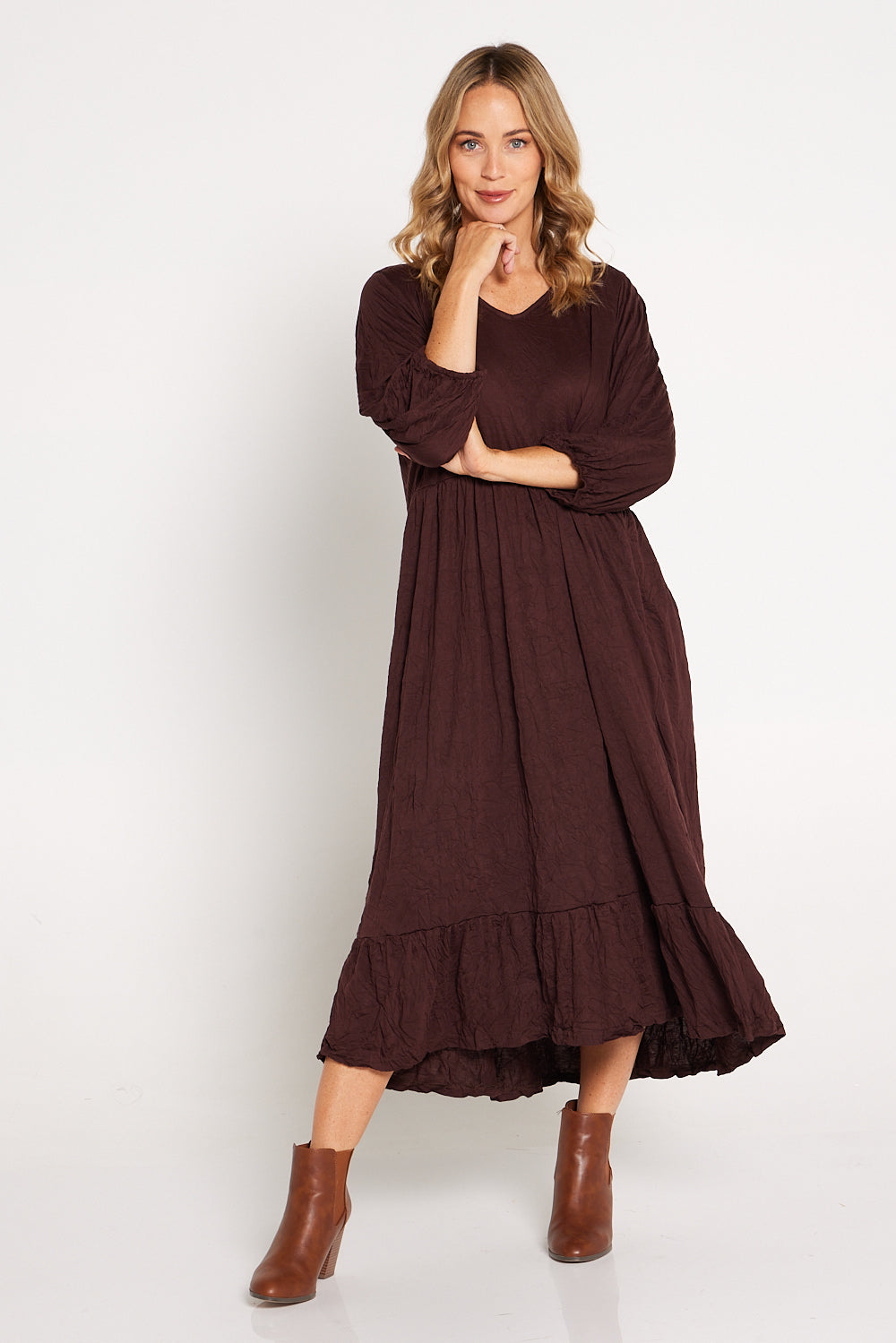 Leith long sleeve dress cheap