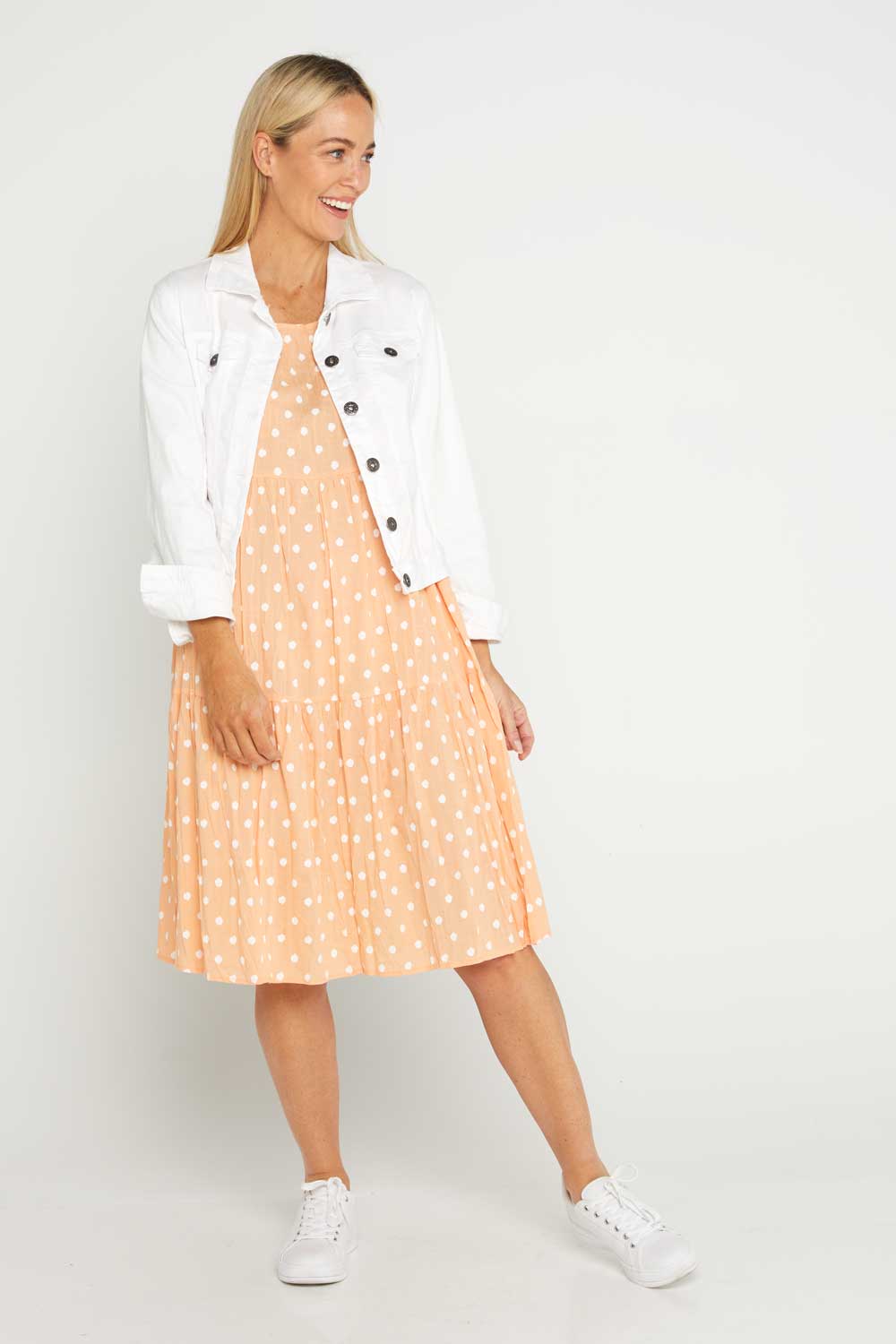 White denim shop jacket size 12