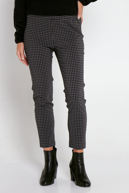 Moira Pants - Black/Grey Gingham